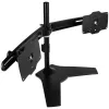 SilverStone SST-ARM23BS-L - držiak na dva monitory - čierny