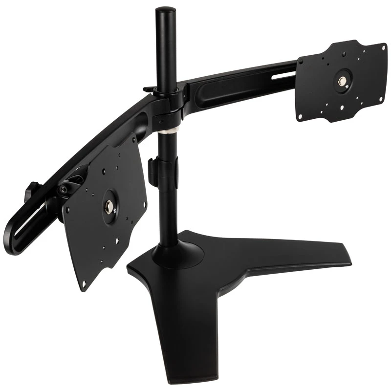 SilverStone SST-ARM23BS-L - držiak na dva monitory - čierny