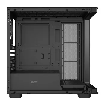 Počítačová skriňa DarkFlash DS900G (čierna) — Mid-Tower kompatibilná s ATX, bočné okno z tvrdeného skla