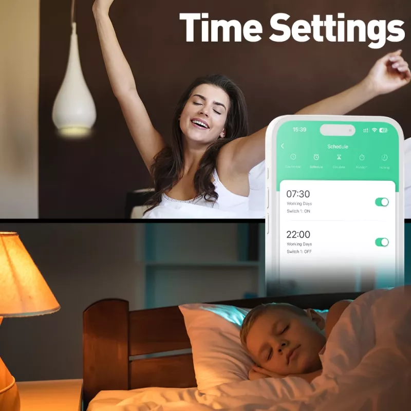 Inteligentná WiFi nástenná zásuvka Tellur TLL331531 – 3600 W 16 A, WiFi diaľkové ovládanie