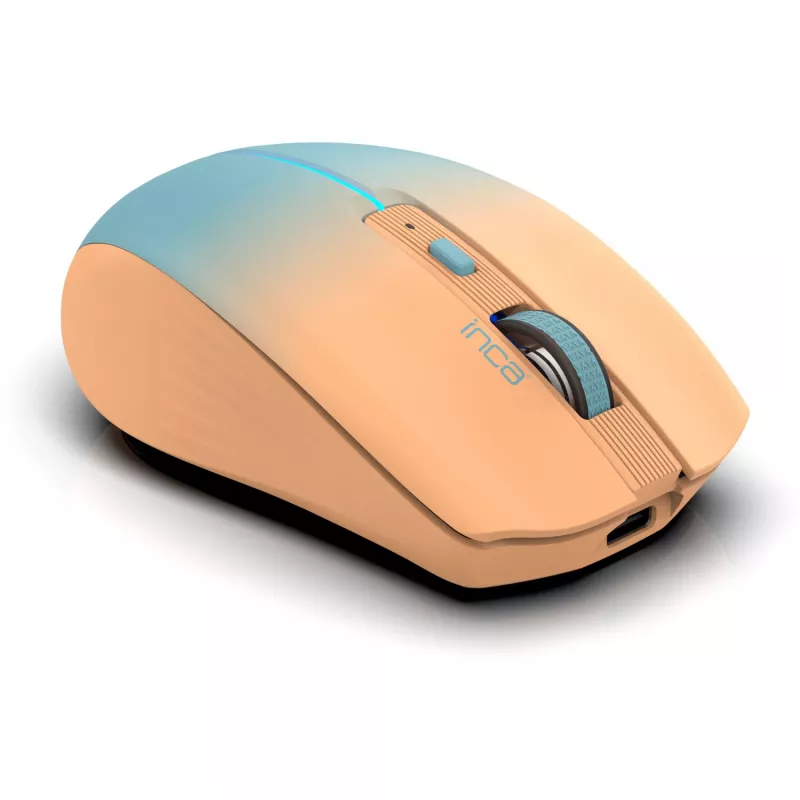Cian Technology GmbH INCA myš IWM-511RT Bluetooth+bezdrôtová RGB základná farba oranžová