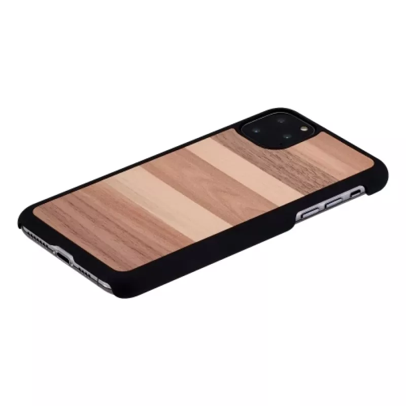 Puzdro na smartphone man and wood pre iPhone 11 Pro Max — čierna