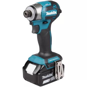 Makita DTD173RTJ akumulátorový rázový uťahovák, 3600 ot./min, s akumulátormi, nabíjačkou a kufríkom, modrý/čierny