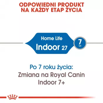 Suché krmivo pre mačky Royal Canin Home Life Indoor 27 Adult 2 kg — hydinová príchuť, 27 % proteínu, 13 % tuku