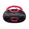 Denver TCL-212BT PINK CD prehrávač prenosný CD prehrávač čierny, ružový