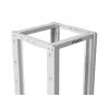 19-palcový otvorený rack LANBERG 42U, hĺbka 800 mm, šírka 600 mm, sivý