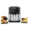 Fritéza na horúci vzduch Rommelsbacher FRH 1500 — 5 L, 1500 W, nerez/čierna