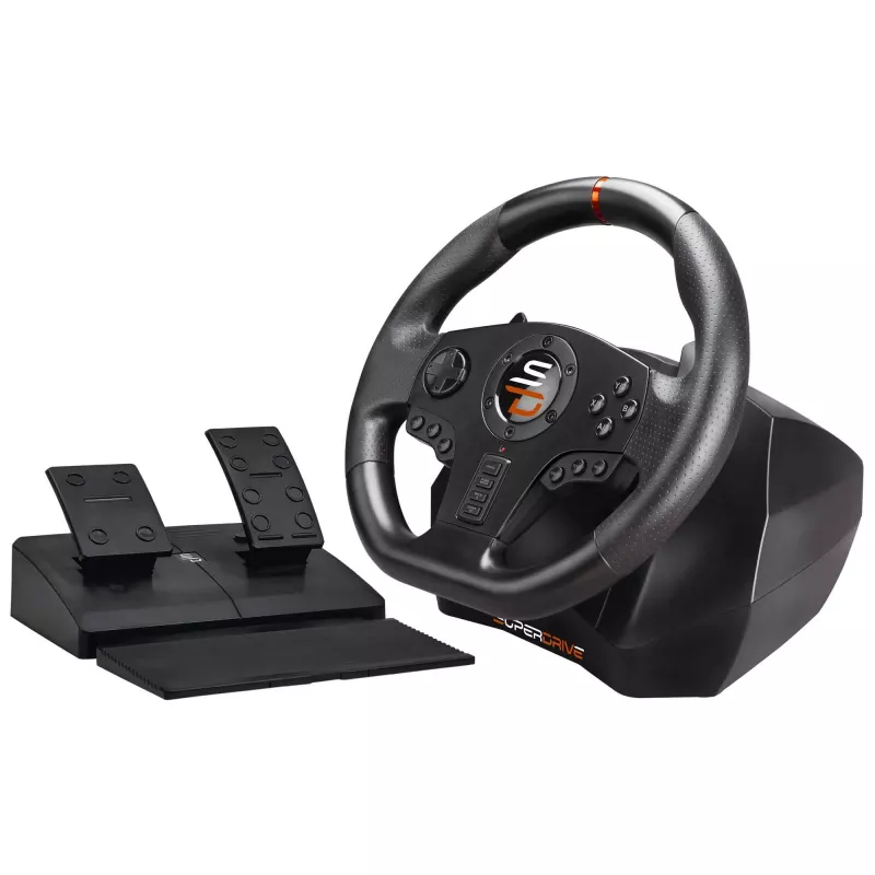 Subsonic SA5595-PC herný ovládač čierny USB volant + pedále