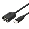 TB kábel OTG USB AF - USB C 15cm čierny (AKTBXKU4PAC015B)