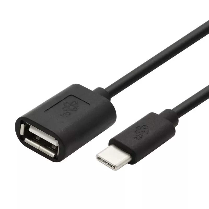 TB kábel OTG USB AF - USB C 15cm čierny (AKTBXKU4PAC015B)