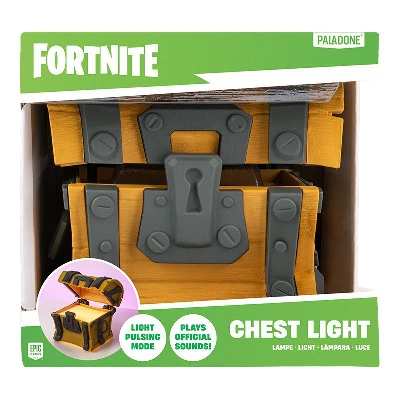 Stolná lampa Paladone Fortnite Chest Light – tematická LED novinka