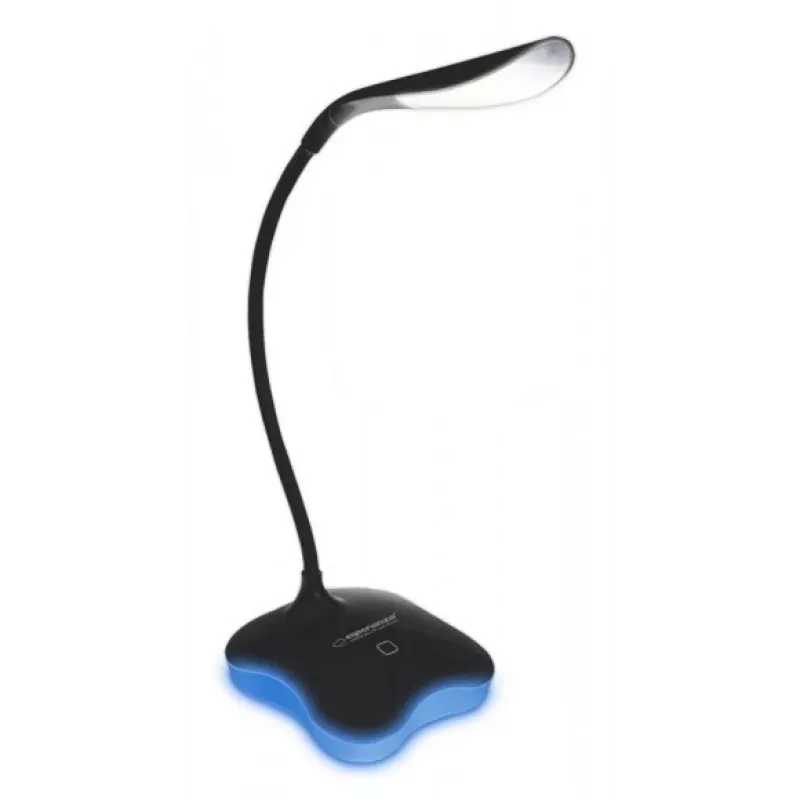 Esperanza ELD105K Mimosa LED stolová lampa, 3 W, čierna