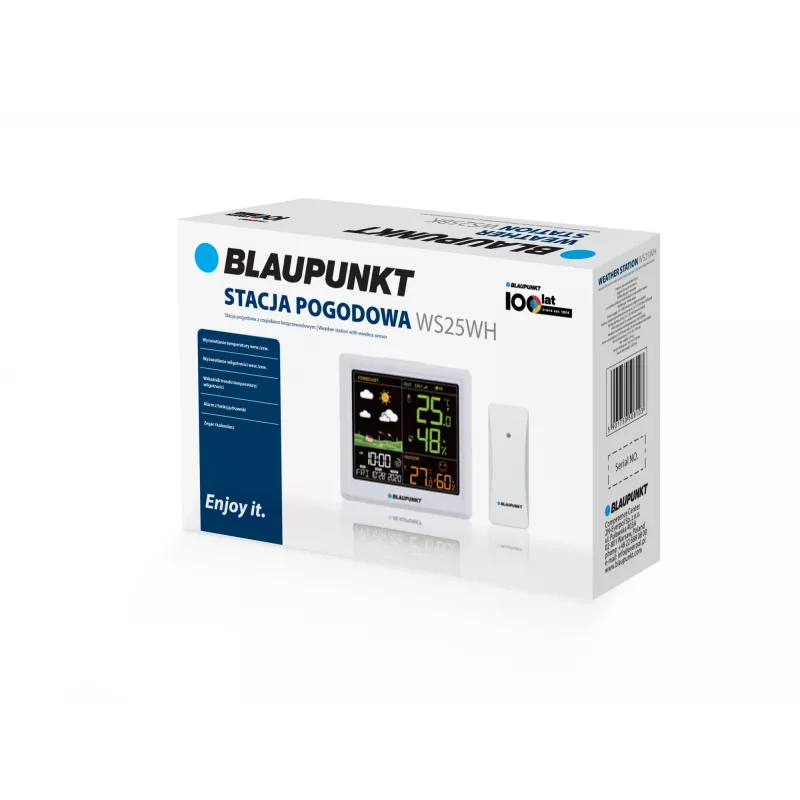 Meteostanica BLAUPUNKT WS25WH – meranie vnútri/vonku, bezdrôtové senzory