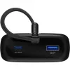 Powerbank 20 000 mAh, integrovaný USB-C kábel 13 cm, 30 W (čierna, 20 Ah, 1x USB-A, 2x USB-C, PD, QC)