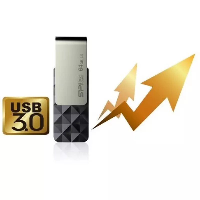 Silicon Power Blaze B30 SP016GBUF3B30V1K USB kľúč, 16 GB, USB 3.0, čierny