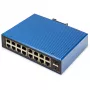 DIGITUS priemyselný L2 Managed Gigabit Ethernet switch 16x RJ-45 + 2x SFP, 12–48V DC, 8000 MAC