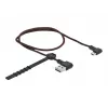 USB kábel DeLOCK EASY-USB 2.0 Type-A na Micro-B konektor samec 0,5 m čierny
