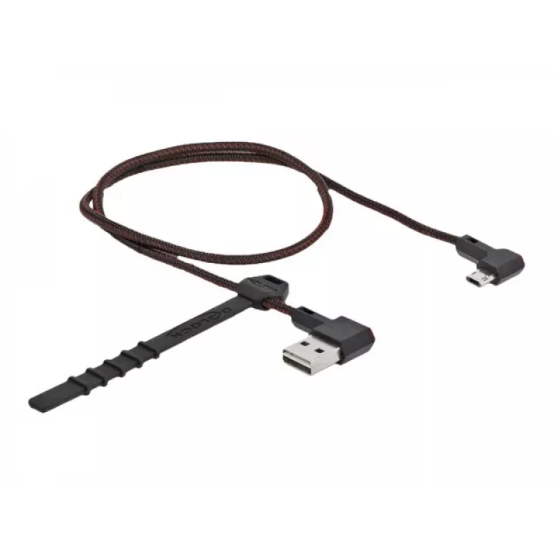 USB kábel DeLOCK EASY-USB 2.0 Type-A na Micro-B konektor samec 0,5 m čierny