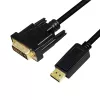 Adaptér video kábla LogiLink CV0132 DisplayPort na DVI 3m čierny