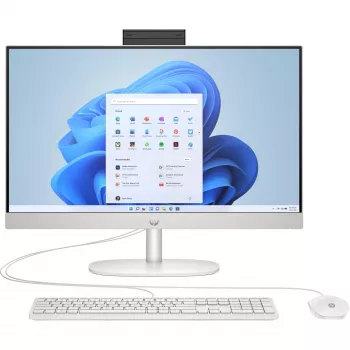 HP 24-cr0009ng AMD Ryzen™ 3 7320U 60,5 cm (23.8) 1920 x 1080 pixelov All-in-One-PC 8 GB LPDDR5-SDRAM 512 GB SSD Windows 11 Home Wi-Fi 6 (802.11ax) biela (A04VWEA#ABD)