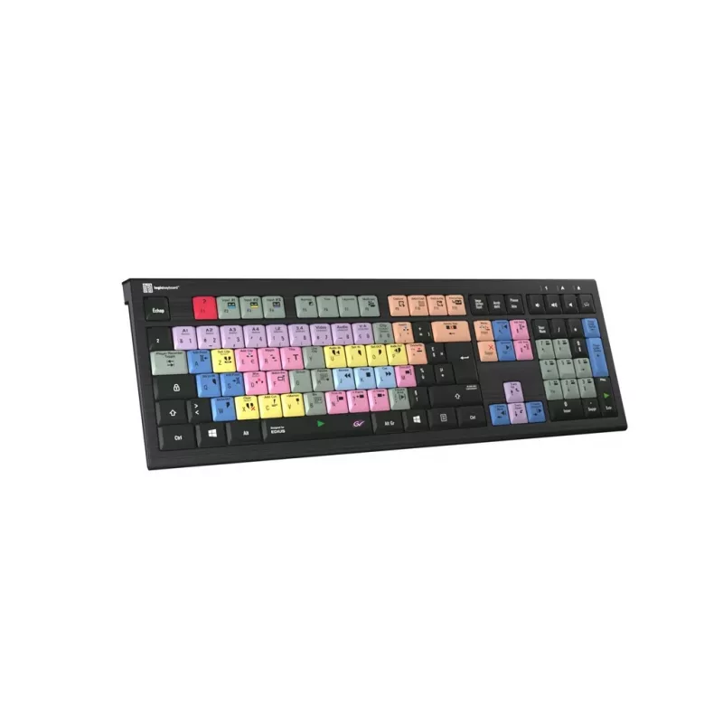 Logickeyboard LKB-EDIUS-A2PC-FR klávesnica univerzálna USB AZERTY francúzska čierna