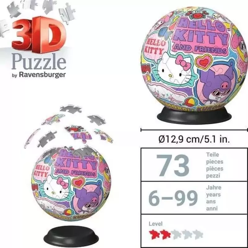 Puzzle Ravensburger Hello Kitty 72 dielov odporúčaný vek 6 až 99