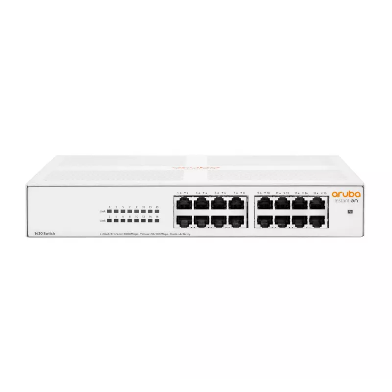 Aruba Instant On 1430 16G nemanaged L2 Gigabit Ethernet (10/100/1000) 1U biela