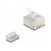 DeLOCK RJ45 modulárny konektor Cat.6A pre tenké a ploché káble sada 100 ks