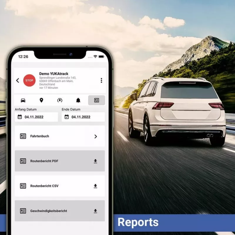 YUKAtrack GPS tracker auto vozidlá kamióny so SIM kartou a dátovým paušálom celoeurópske LIVE lokalizovanie