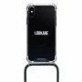 Obal na telefón na krk Lookabe pre iPhone X / Xs — zlatý so zeleným pásikom