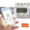 Trojfázový elektromer QOLTEC 50883 Wi‑Fi 400V s LCD displejom