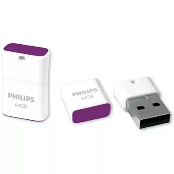 Philips FM64FD85B/00 USB flash disk 64 GB USB Type-A 2.0 fialový, biely
