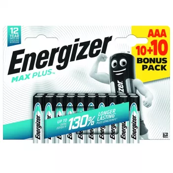 Batéria Energizer Max Plus Micro (AAA) alkalicko-mangánová 1,5 V 20 ks (E304145700)