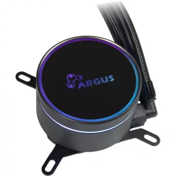 All-in-One kvapalinový chladič INTER-TECH LC-360 RGB — 12 cm ventilátor, hydraulické ložisko, čierny