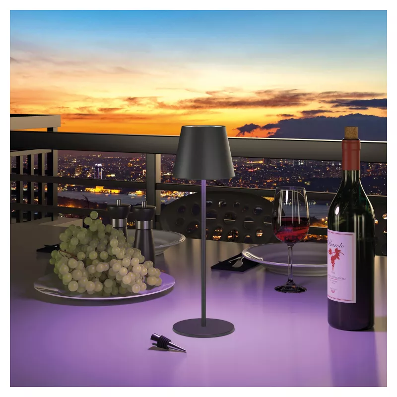 LED stolná lampa RealPower TableLight 360 RGB 3W čierna