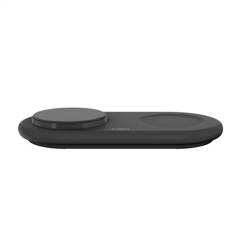 Belkin WIZ021VFBK – 2-in-1 bezdrôtová nabíjacia stanica s technológiou Qi2 15 W, čierna