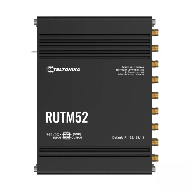 5G router Teltonika RUTM52, 5x GbE, Dual-SIM, eSIM, Wi-Fi 5