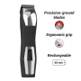 Strihač Wahl GroomsMan Pro batéria čierny nerezová oceľ 0,7 mm 3 cm