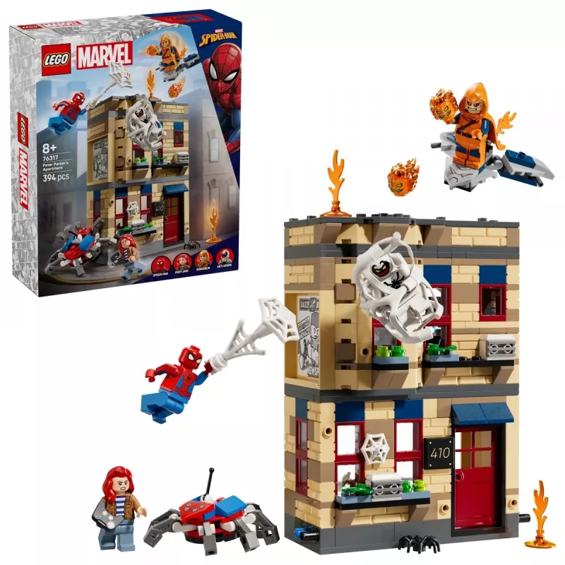 LEGO Marvel set 76317 Peter Parkerov byt so Spider-Man minifigúrkou
