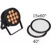 LED PAR reflektor EUROLITE 12x9W SCL Spot s 2 difúzormi 15° a 40°