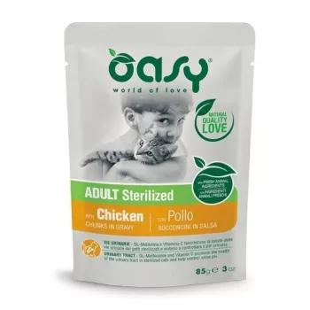 Oasy kúsky v omáčke Adult Sterilized kuracie 85 g