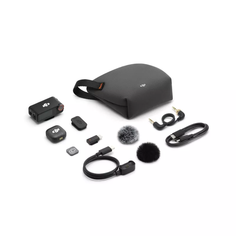 Mikrofónny systém DJI Camera Acc Mic 3 (1× vysielač + 1× prijímač)