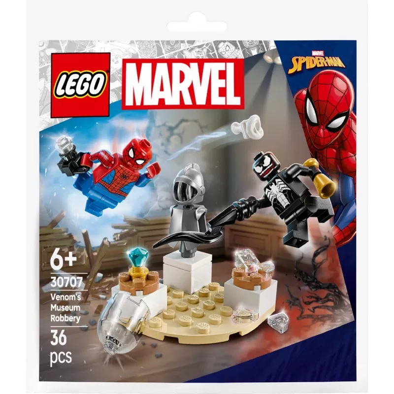 Stavebnica LEGO Venoms Museumsraub Polybag sada 30707 – Marvel Super Heroes, malá zberateľská stavebnica