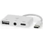 Nedis CCGB64790WT01 dokovacia stanica k notebooku a replikátor portov káblový USB 2.0 Type-C biela (CCGB64790WT01)