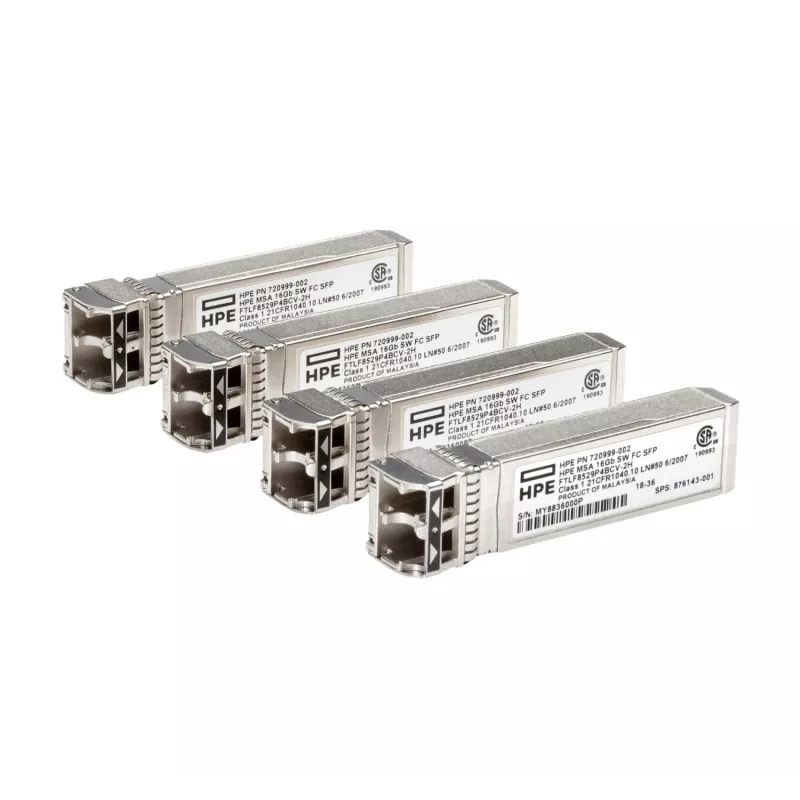 HPE C8R24B 16Gb krátkovlnný Fibre Channel SFP+ transceiver modul, balenie 4 ks