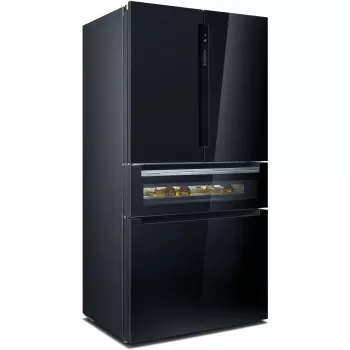 Siemens KF96RSBEA Side-by-Side chladnička voľne stojaca 572 L čierna