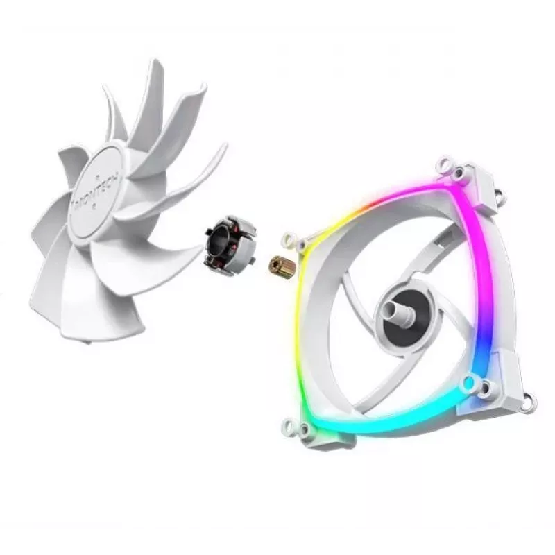 Montech RX120 PWM ventilátor počítačovej skrine 12 cm biely 3 ks