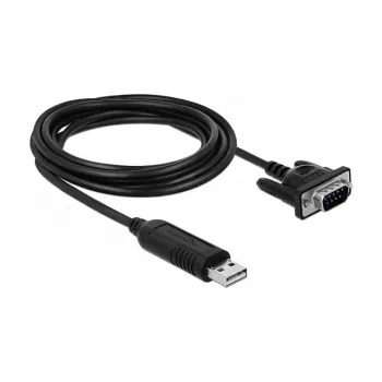 Sériový kábel DeLOCK 66282 čierny 1,8 m RS-232 USB Type-A
