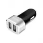 Auto nabíjačka 2xUSB 2,4A hliník