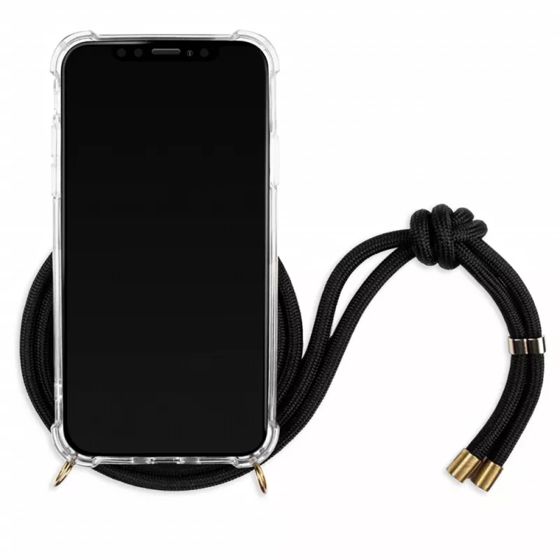 Lookabe puzdro na telefón s náhrdelníkom pre iPhone XS Max, zlaté/čierne